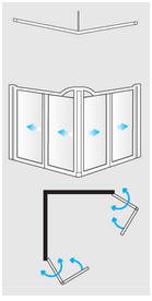 2 x bi-fold doors of equal length