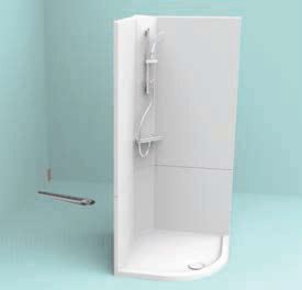 Install the shower equipment: The shower pod will accept either an electric shower or a mixer shower. This should be installed before the shower pod is positioned and water supply tail/s dropped to floor level where connection/s will be made