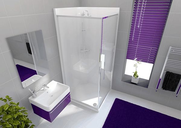 Envirotec square corner shower pods 900mm and 800mm