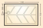 Super low profile Blackdown shower tray 1100 x 710