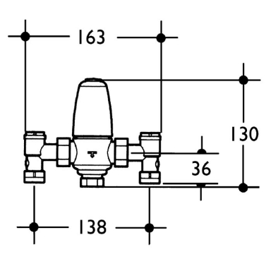 thermostatic valve valves basin mixing diagram