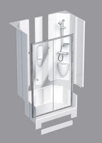 Leak free shower pods