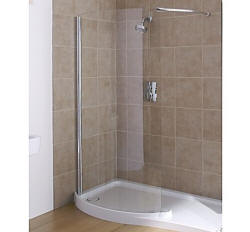 Alcove walk in shower