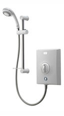 Aqualisa Quartz 8.5 kW electric shower - white and chrome finish