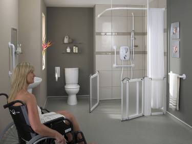 Disabled showers and wet rooms