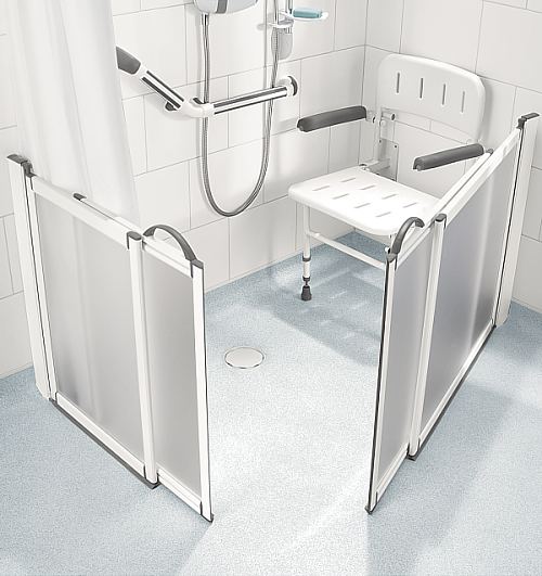Impey SUPREME sliding half height shower doors