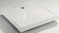 The Mendip low profile shower tray with above floor waste