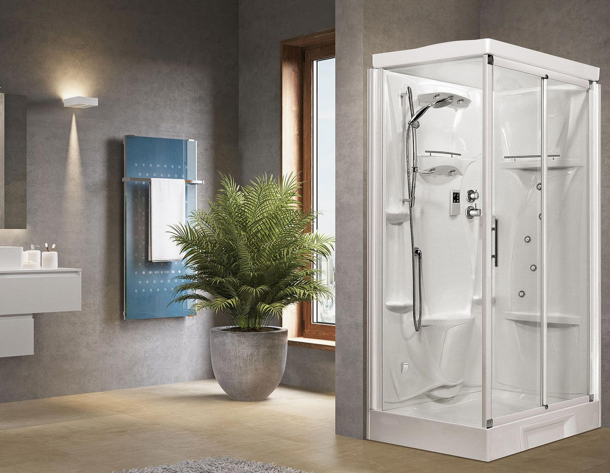 NEW HOLIDAY 2P sliding door shower pod