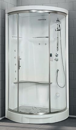 New Holiday offset quadrant shower pod