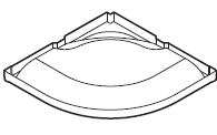 Optional standard quadrant roof dome