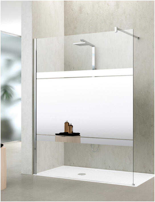 Novellini Kuadra H with modesty mirror panel