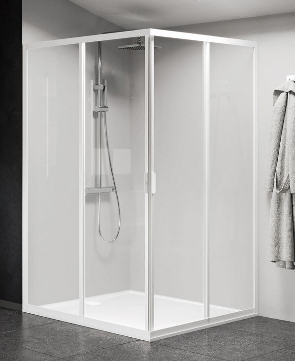 Novellini LUNES 2.0 A corner entry corner shower enclosure