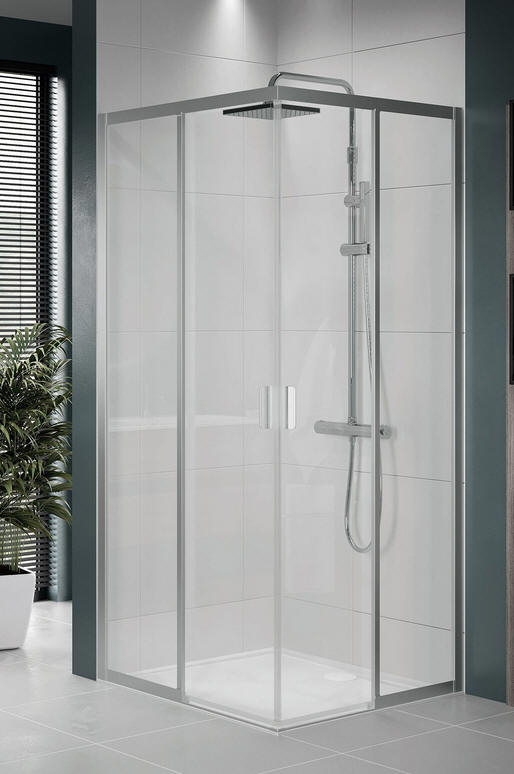 Novellini LUNES 2.0 AH - corner entry corner shower enclosure (2)