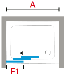 Novellini LUNES 2.0 3PH shower door diagram 4