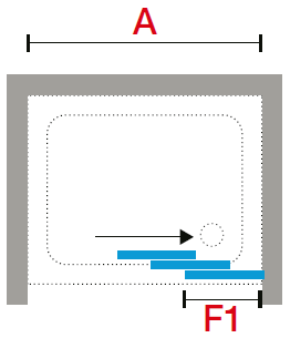 Novellini LUNES 2.0 3PH shower door diagram 5