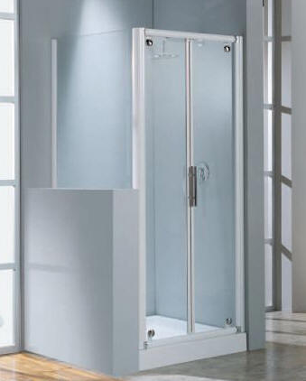 Novellini LUNES F Special 4 - short fixed shower enclosure side panel for dwarf wall