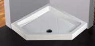 Novellini symetrical pentangle shower tray