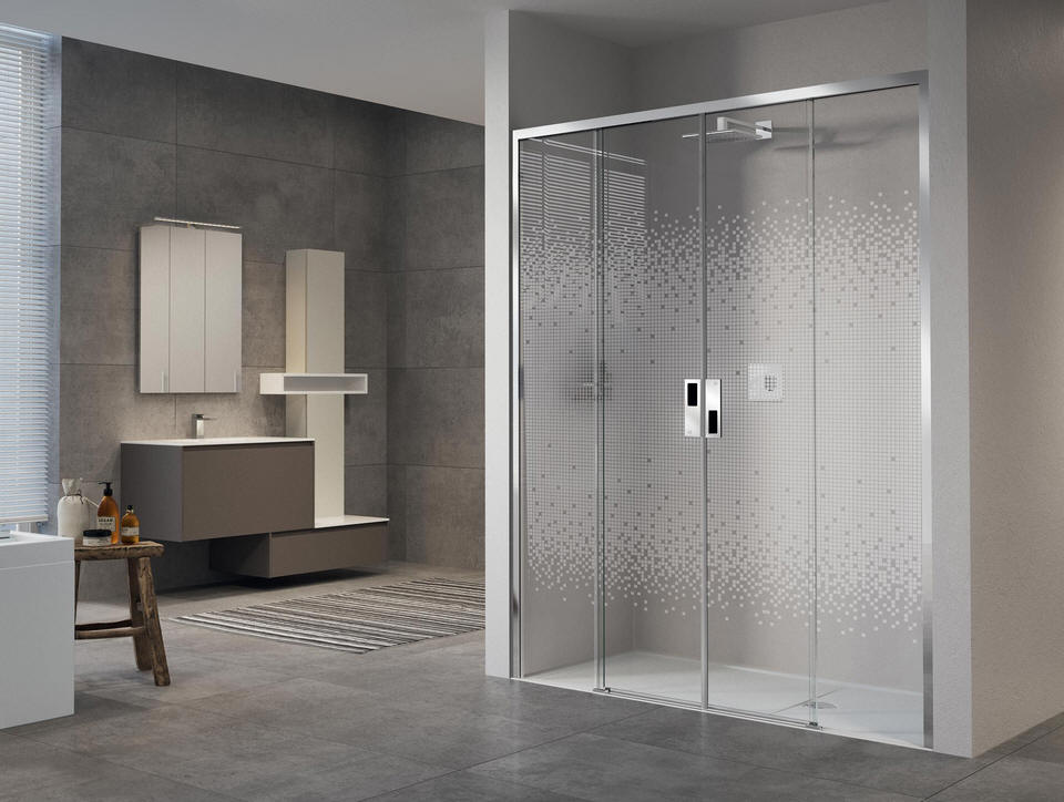 Novellini OPERA '2a' for extra large alcove or corner shower areas.