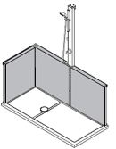 Standard shower option for wall installation
