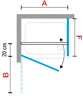 Novellini Young PLUS dimension diagram 2