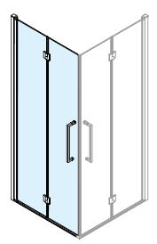 Left hand bi-fold door