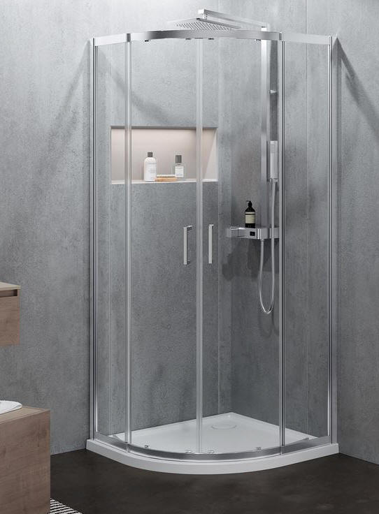 Novellini ZEPHYROS 2.0 R - Quadrant shower enclosure with sliding doors