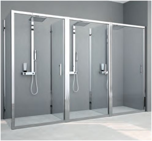 Novellini ZEPHYROS 2.0 F Special 5. Custom separating panels for shower enclosures