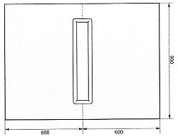 Novellini DUO DECK 2 - Linea drain 1200 x 900 wet room floor former