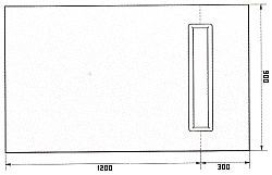 Novellini DUO DECK 4 - Linea drain 1500 x 900 wet room floor former