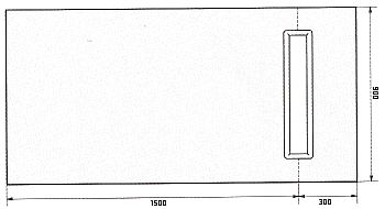 Novellini DUO DECK 5 - Linea drain 1800 x 900 wet room floor former