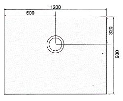 Quattro Deck 1200 x 900 wet room shower floor former Kit 4