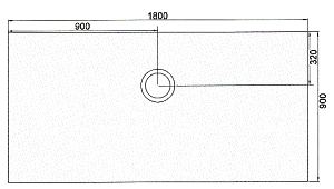 Quattro Deck 1800 x 900 wet room shower floor former Kit 8