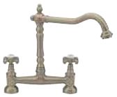 FRENCH CLASSIC bridge sink mixer - Pewter Plated