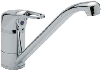 MODERNA sink mixer with cut out lever handle