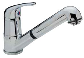 MODERNA dual flow mono sink mixer with retractable spout