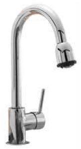 PLUTO SINK MIXER - Single lever mono sink mixer with pull out spray