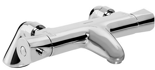 Artisan Bath Filler. A mixer tap with thermpstatic protection to ensure safe delivery of hot water.