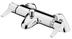 Thermsotatic bath shower mixer with paddle style lever controls
