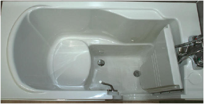 ATHENA tub style walk in bath