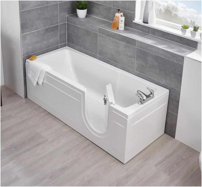 Conventional low level baths with door entry