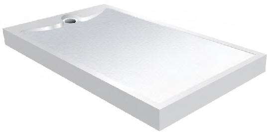 The HIGHFIELD low profile tray with above floor waste outlest
