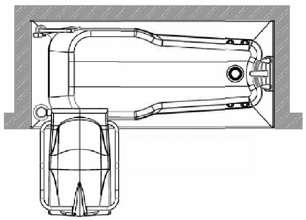 COMFORT CARE BATH panel option 1 for alcove or recess